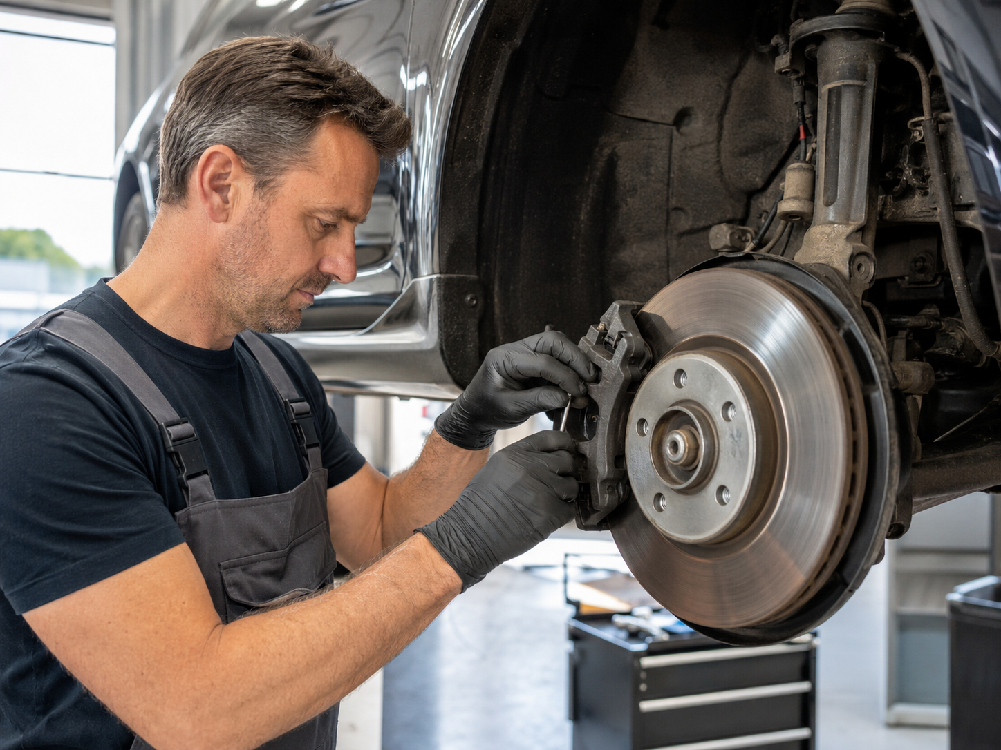 Bremsenservice durch Mechaniker